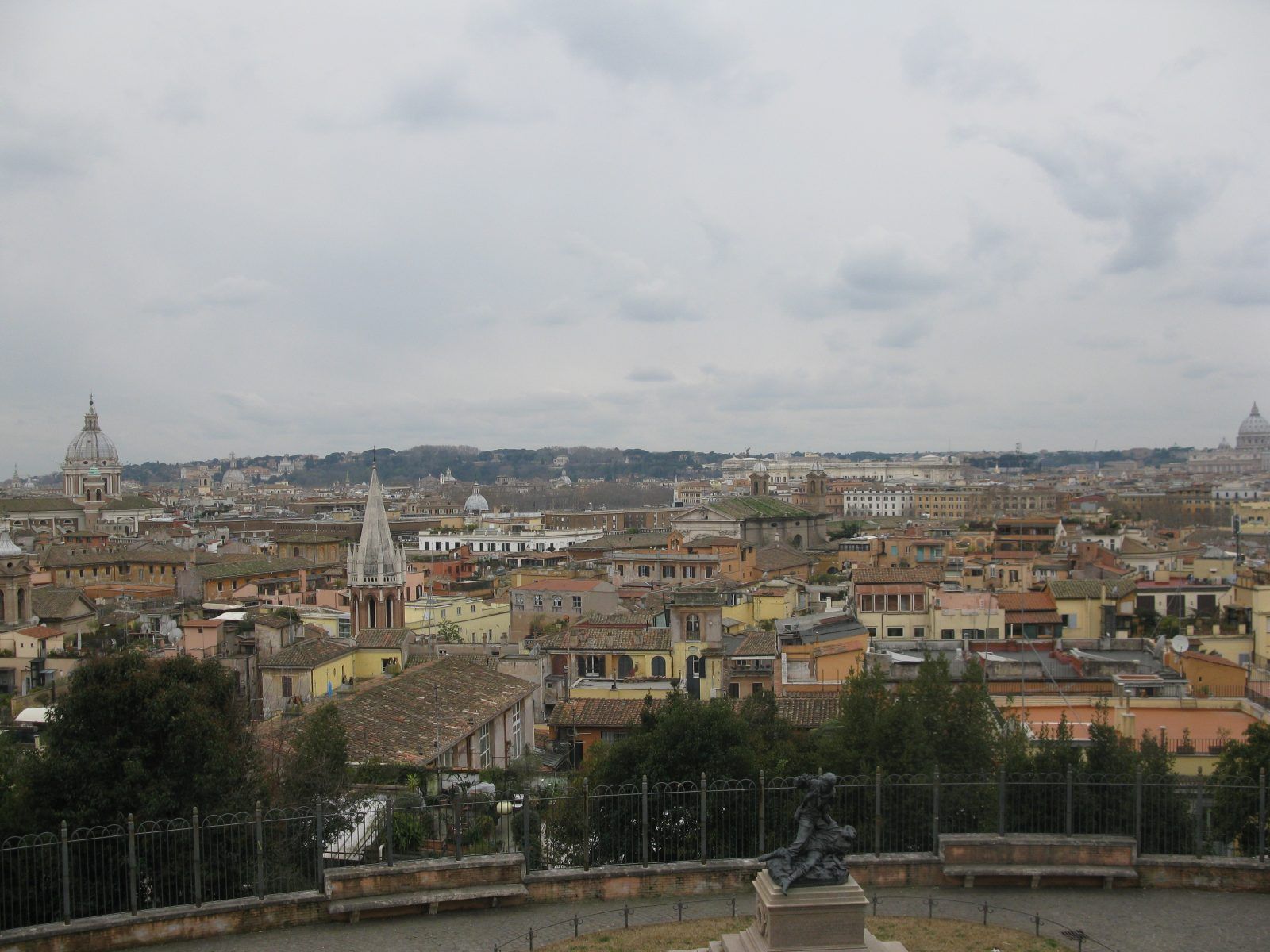 View from Villa Borghese Ρώμη travelshare.gr