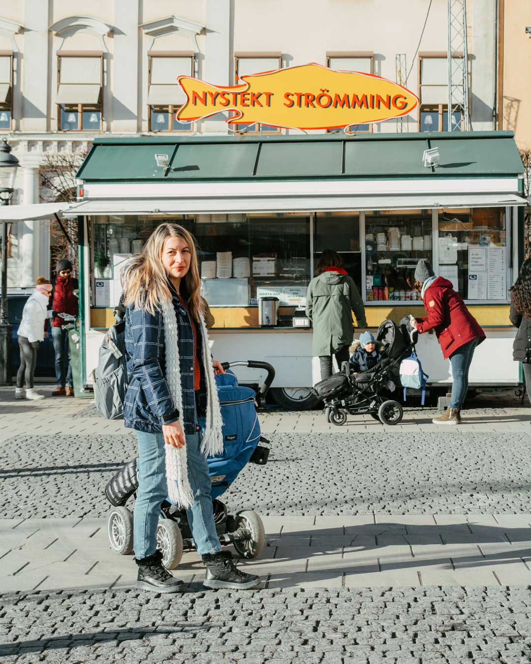 Ταξίδι στη Στοκχόλμη - nystekt stromming street food