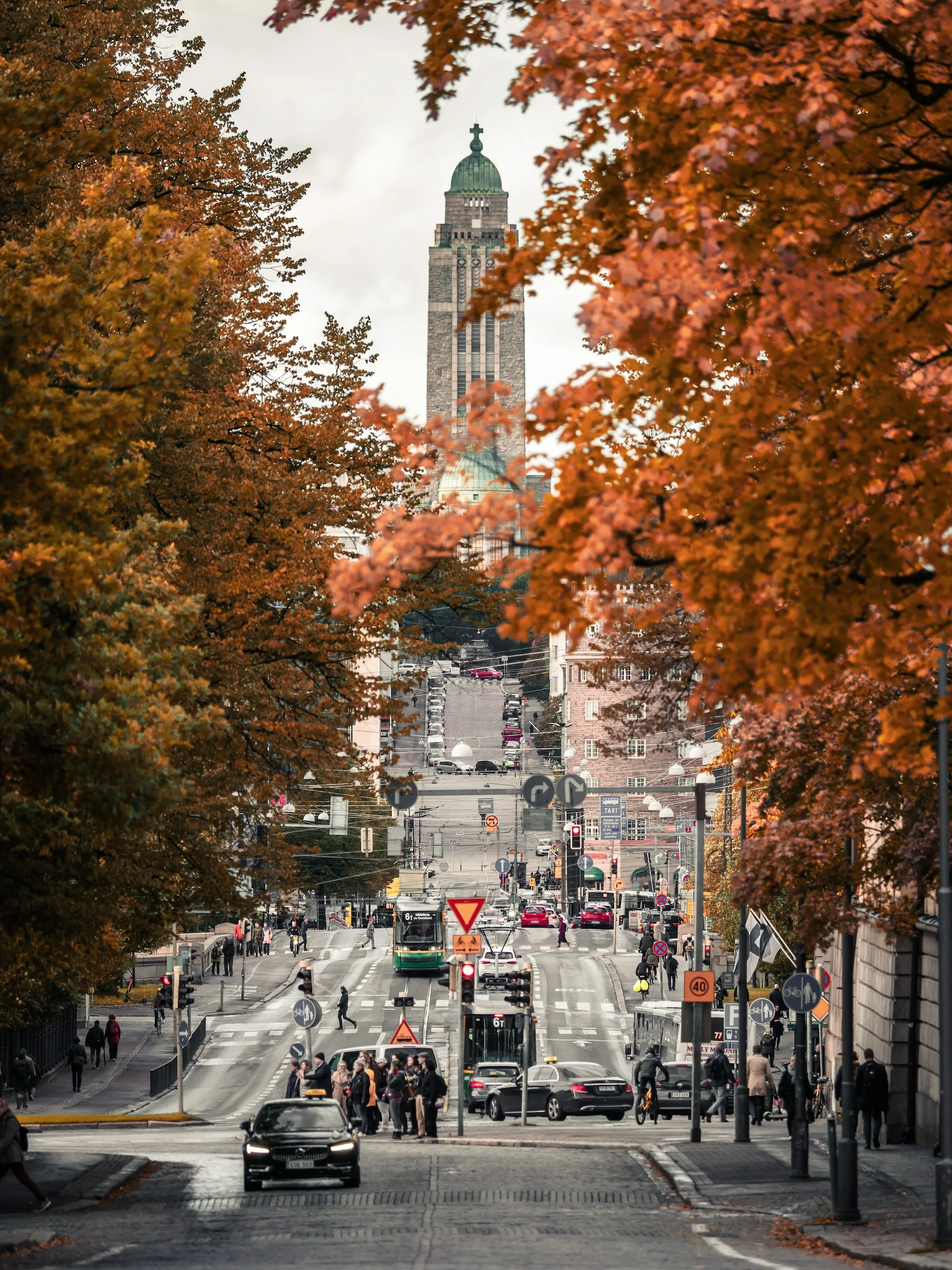 Autumn colours surround Helsinki