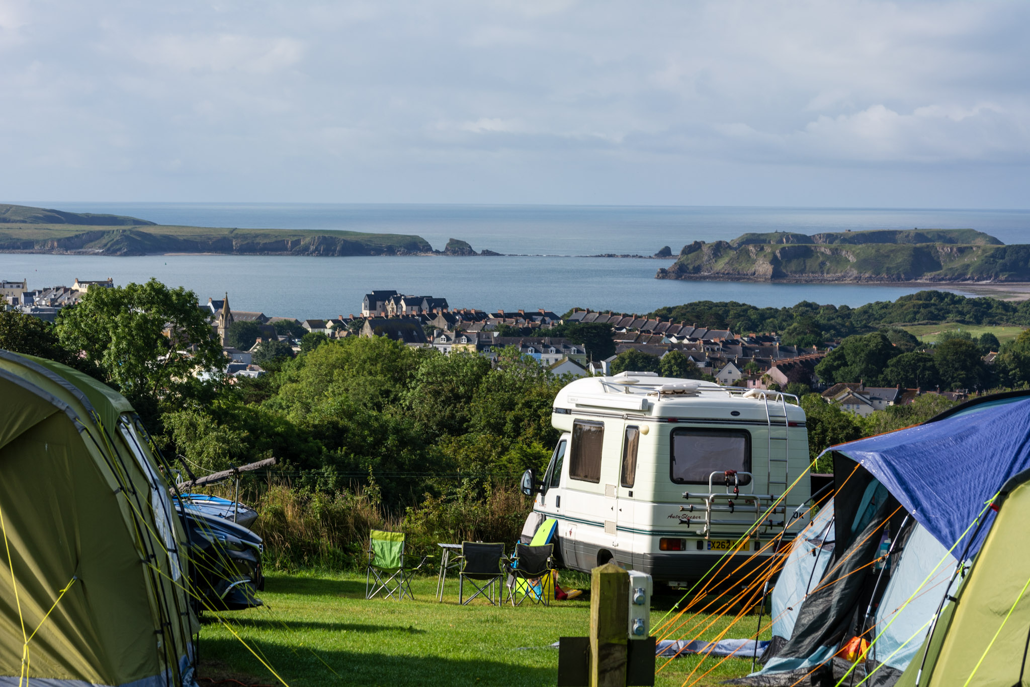 Στην Ουαλία με campervan campsite  Tenby travelshare.gr